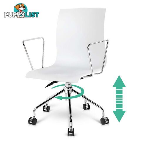 Modern Office Chair with Armrests White