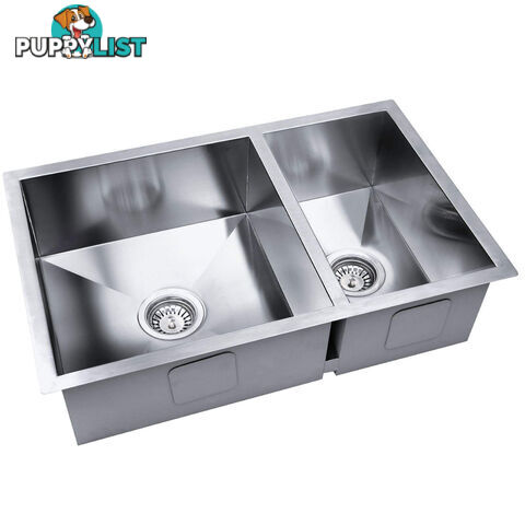 Stainless Steel Kitchen/Laundry Sink w/ Strainer Waste 715x450mm