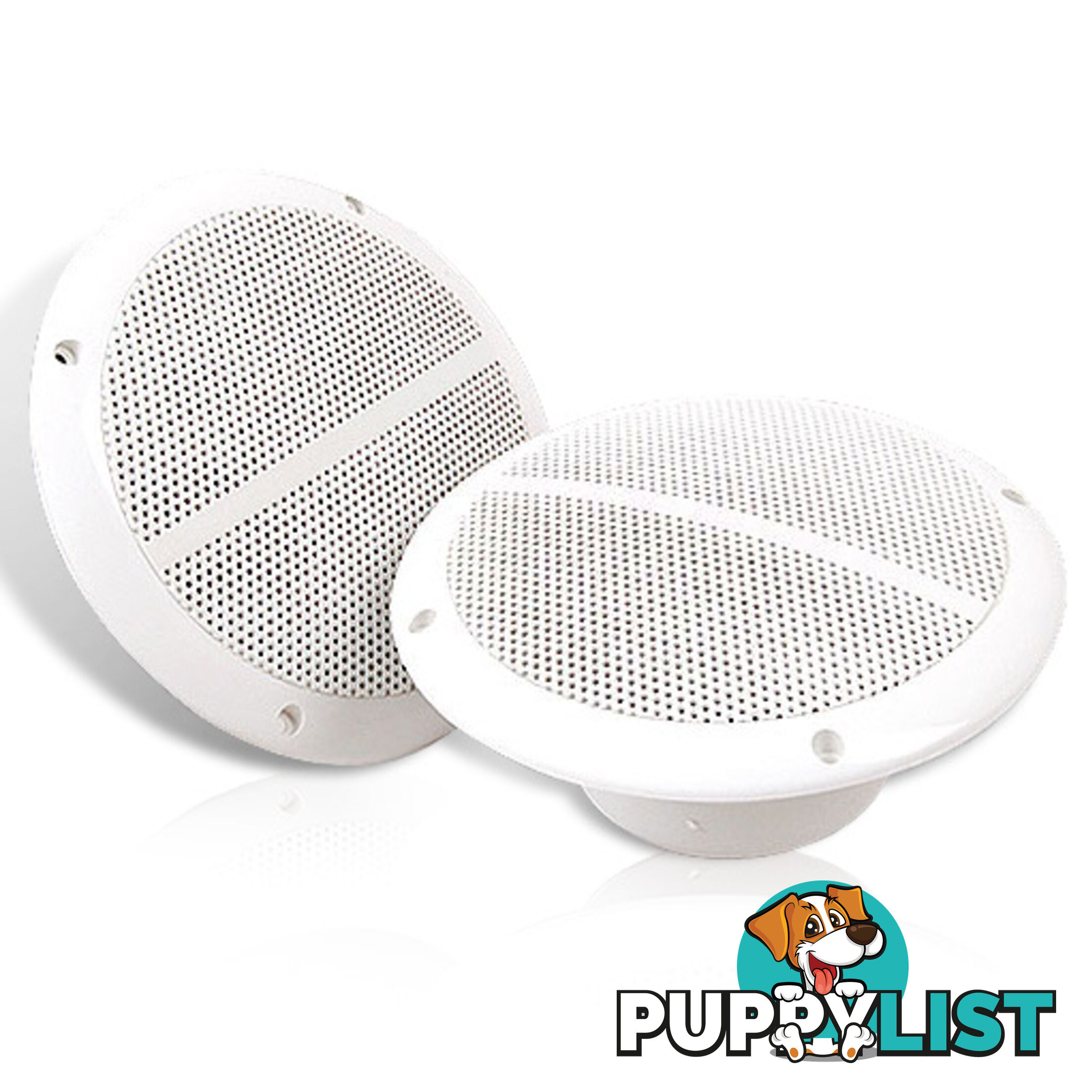 Set of 2 6.5 inch 2-Way Outdoor Boat Waterproof Marine Speaker