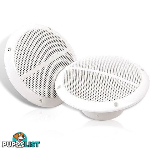 Set of 2 6.5 inch 2-Way Outdoor Boat Waterproof Marine Speaker