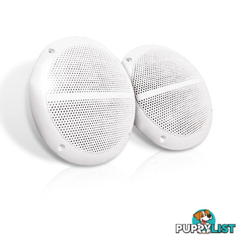 Set of 2 6.5 inch 2-Way Outdoor Boat Waterproof Marine Speaker