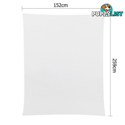 6 Pcs Wedding Table Cloth Rectangle 259cm White