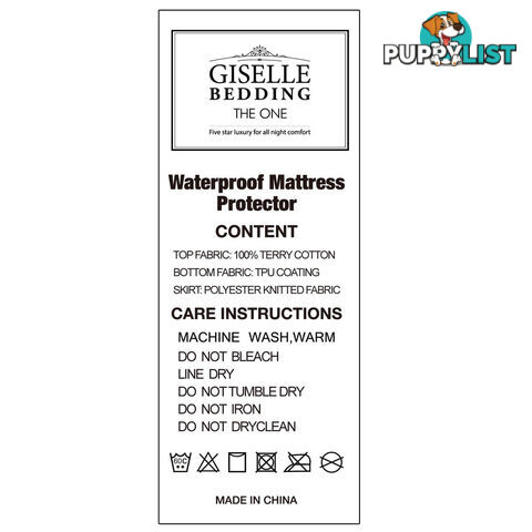 Waterproof Mattress Protector - Queen