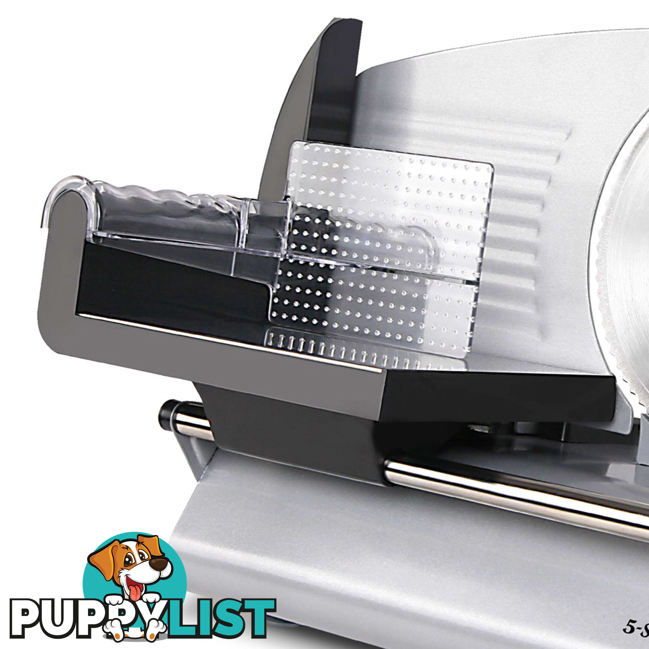 150W  Meat Slicer with Stainless Steel Blade - Silver