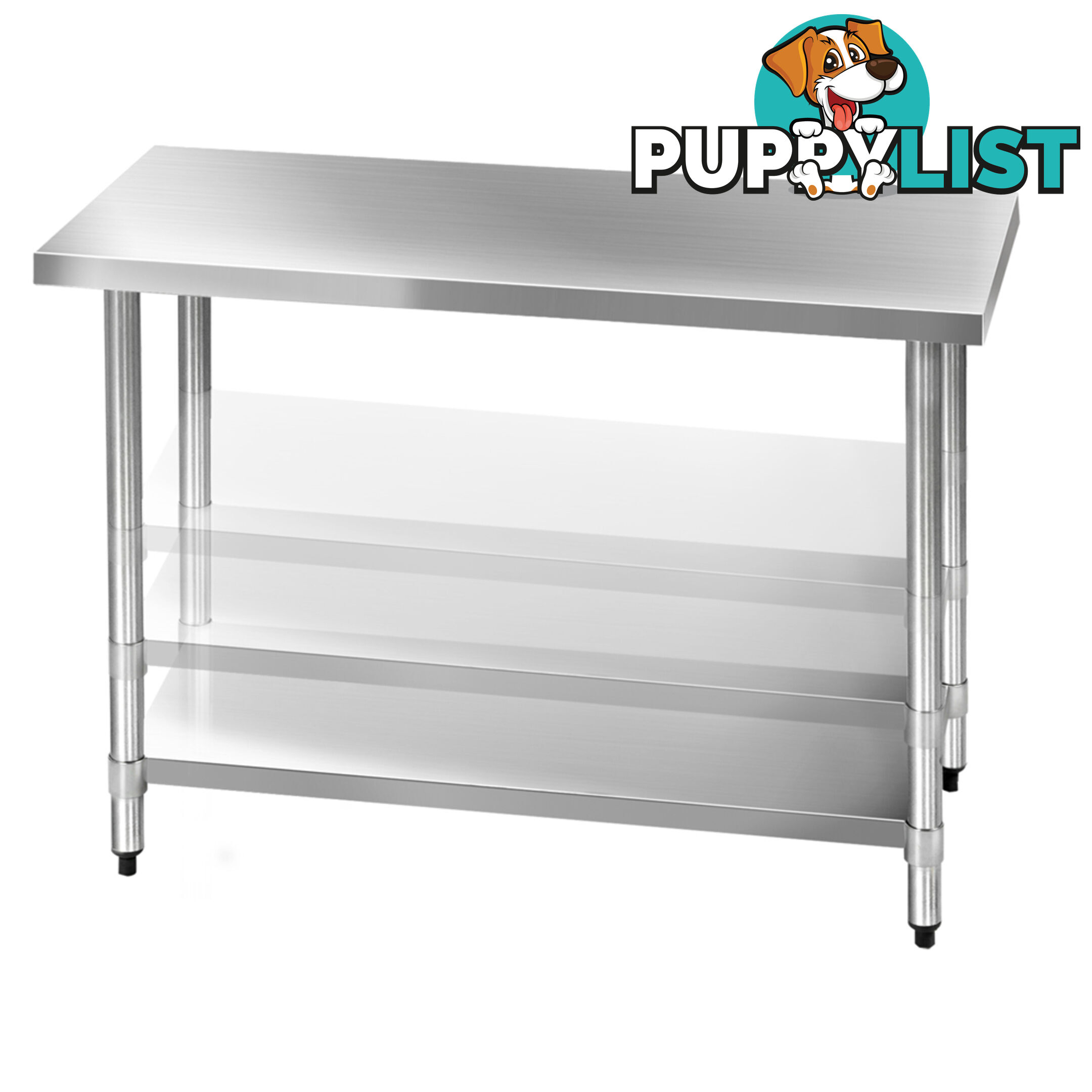 304 Stainless Steel Kitchen Work Bench Table 1219mm