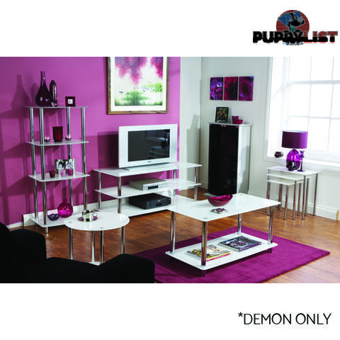 Amore 5 Tier Shelf Unit White