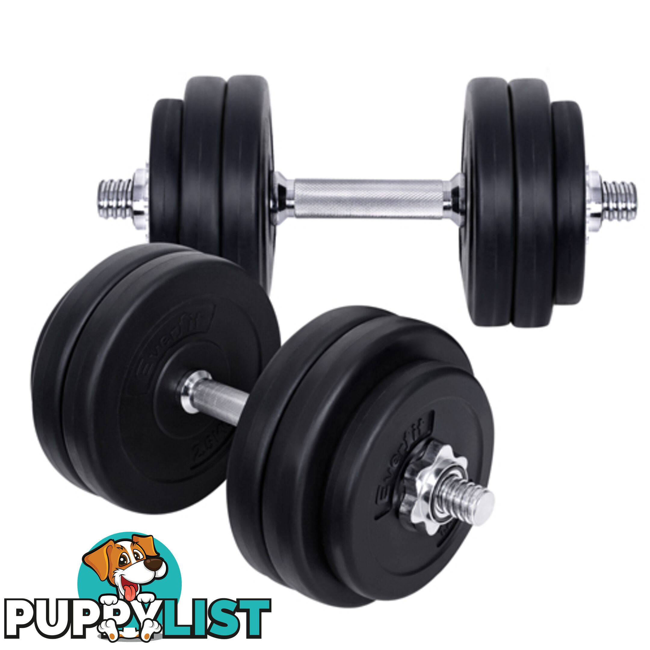 Everfit Home Gym Fitness 30kg Dumbbell Set