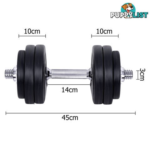 Everfit Home Gym Fitness 30kg Dumbbell Set