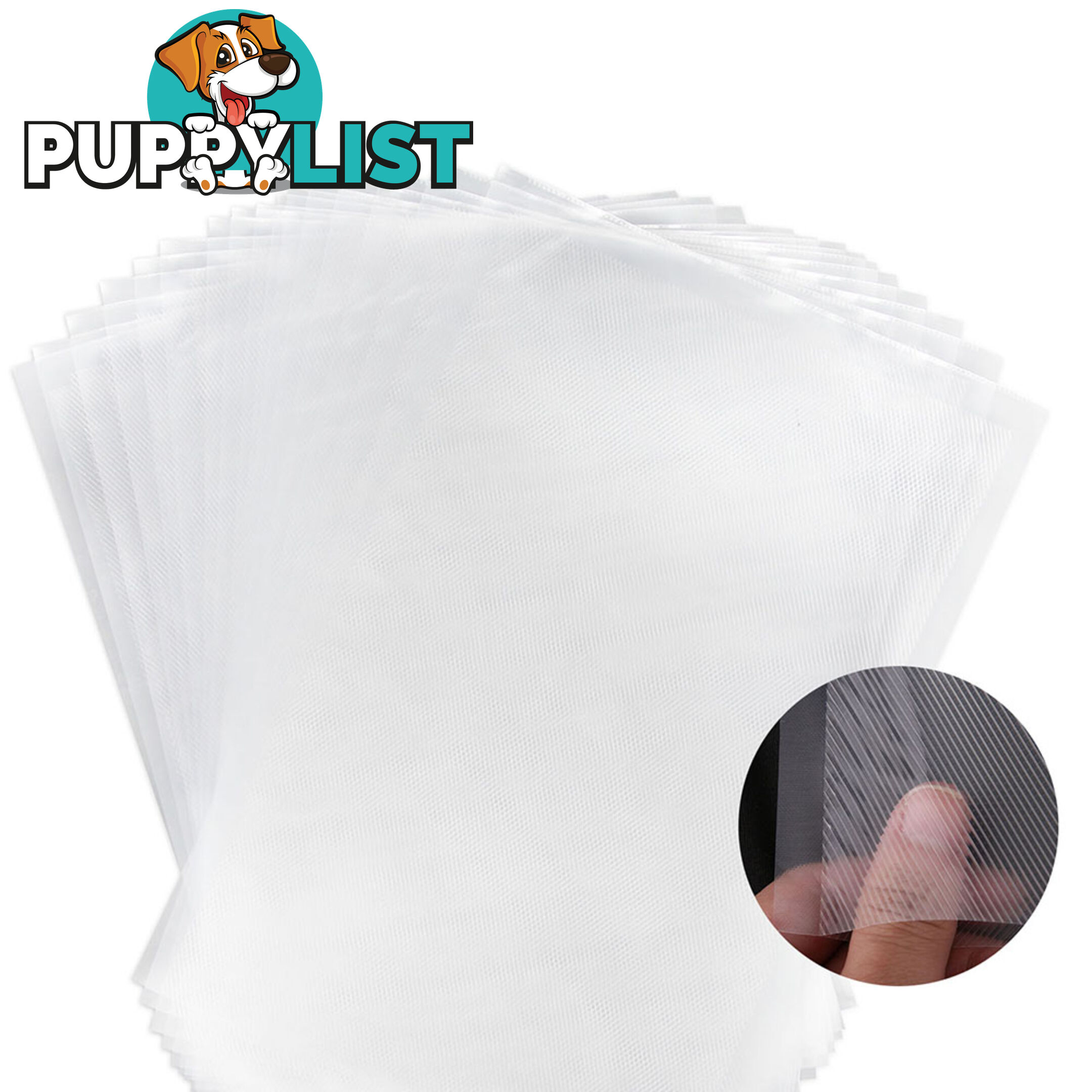 300 Food Sealer Bags: 28 x 40cm