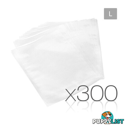 300 Food Sealer Bags: 28 x 40cm