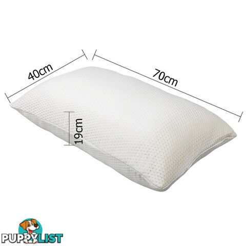 Set of 2 Memory Foam Pillows