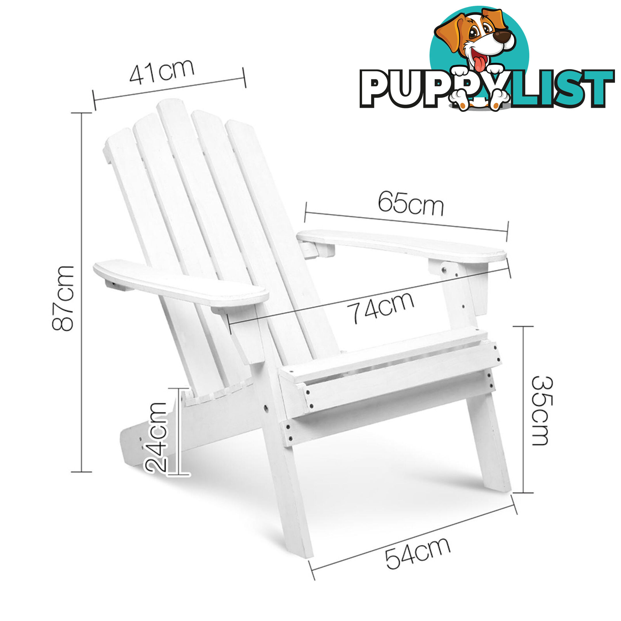 Adirondack Foldable Deck Chair