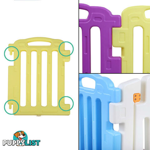 8 Panels Interactive Baby Playpen