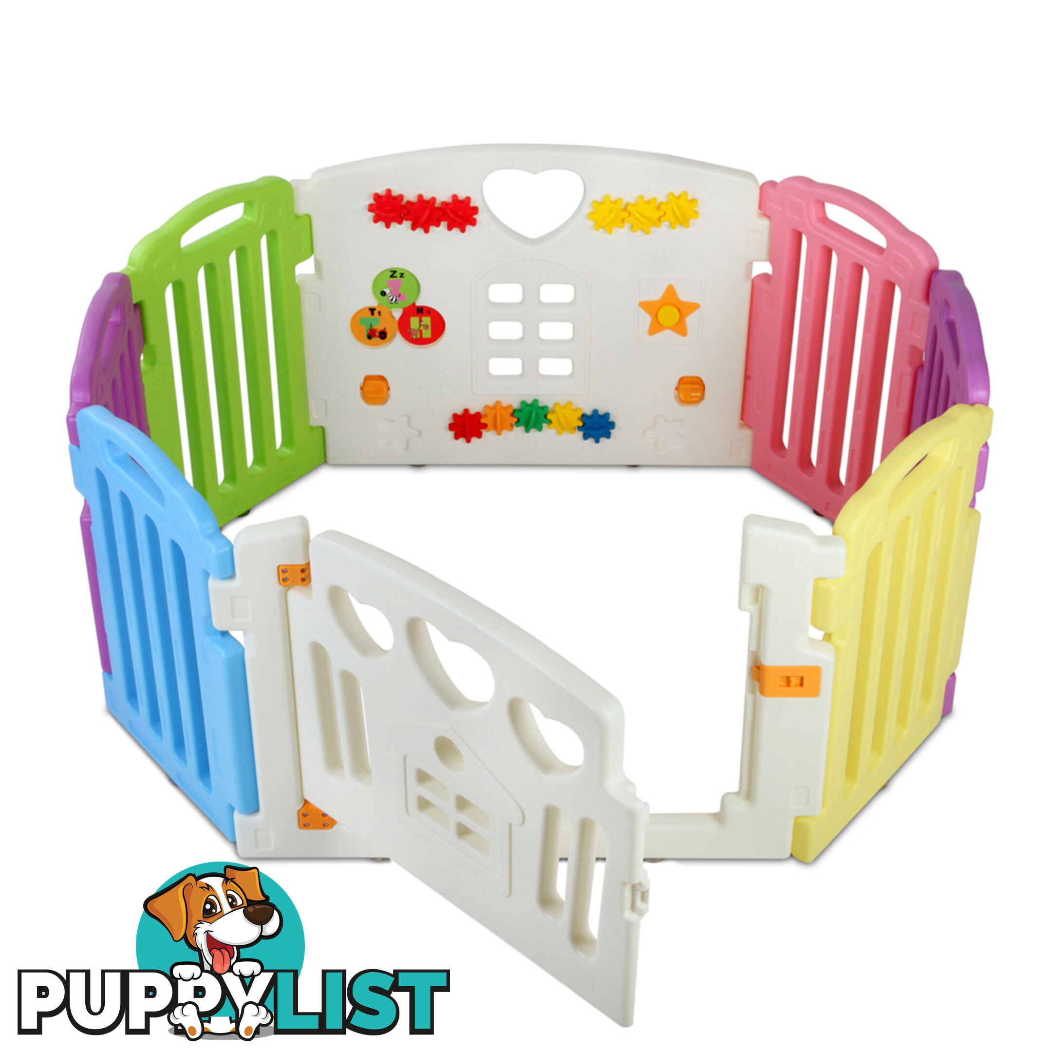 8 Panels Interactive Baby Playpen