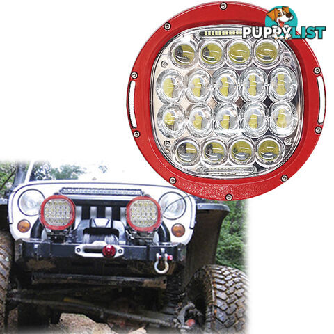 PAIR 185W CREE LED Driving Light Offroad Spotlights DRL Replace HID Bar 96W Red