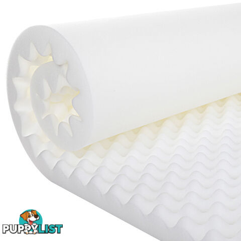 Deluxe Egg Crate Mattress Topper 5 cm Underlay Protector Double