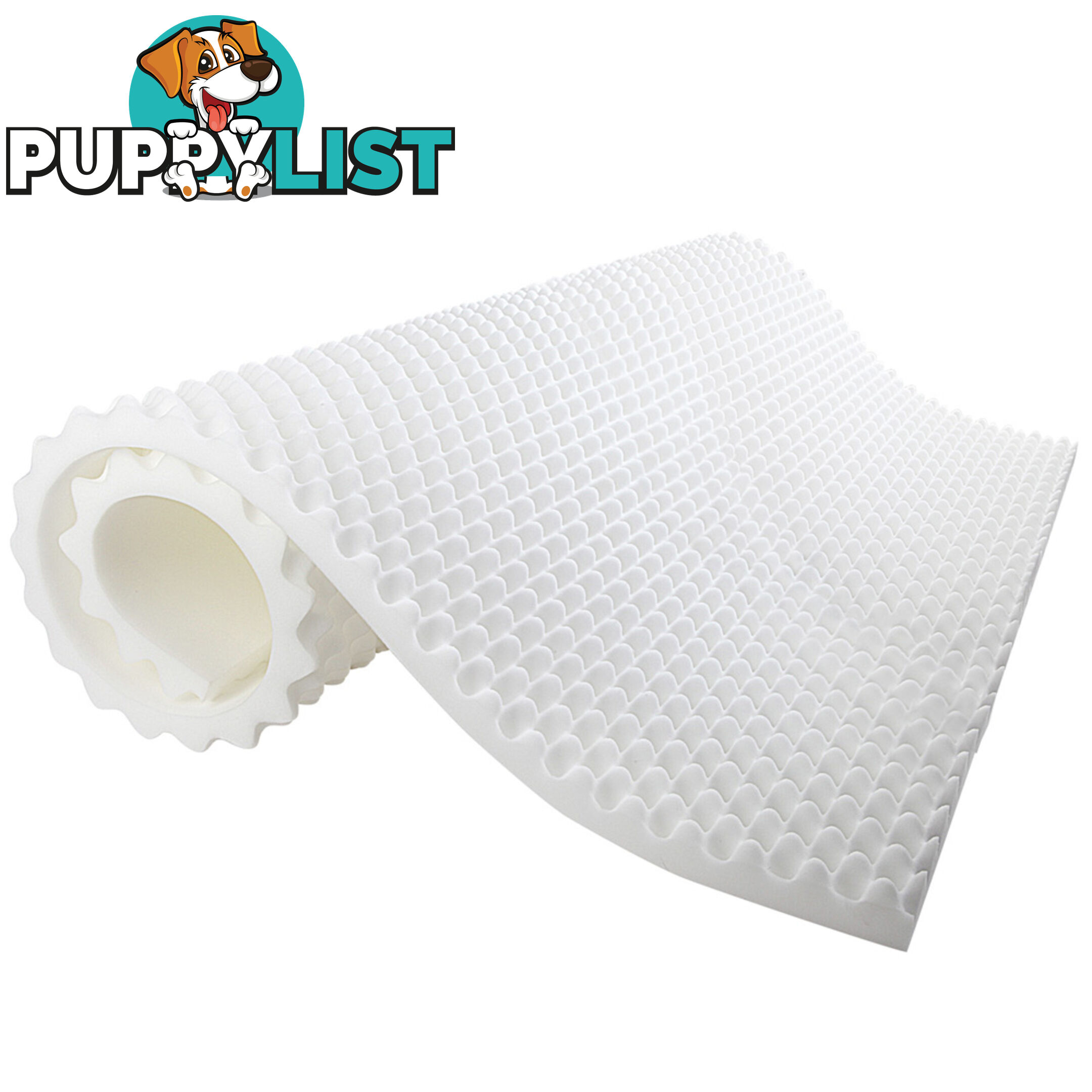 Deluxe Egg Crate Mattress Topper 5 cm Underlay Protector Double