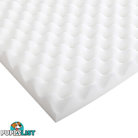 Deluxe Egg Crate Mattress Topper 5 cm Underlay Protector Double