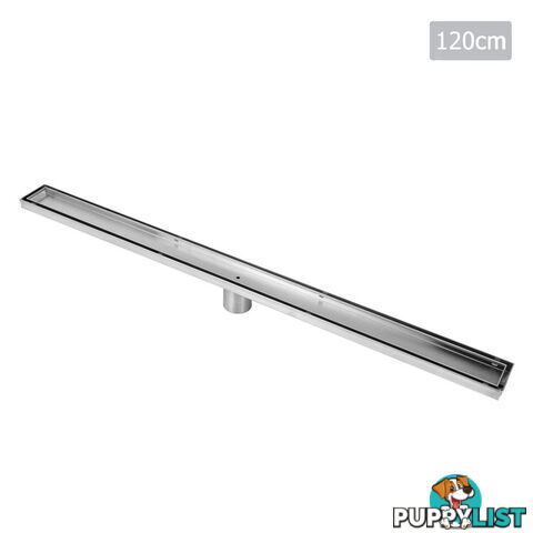 Tile Insert Stainless Steel Shower Grate Drain Floor Bathroom 1200mm