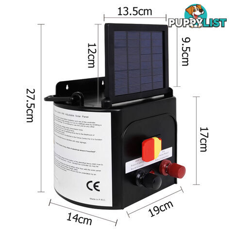 5km Solar Power Electric Fence Energiser Charger