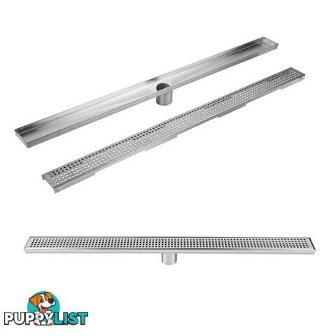 Square Stainless Steel Shower Grate Drain Floor Bathroom 1000mm