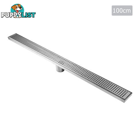 Square Stainless Steel Shower Grate Drain Floor Bathroom 1000mm