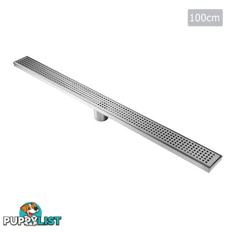 Square Stainless Steel Shower Grate Drain Floor Bathroom 1000mm