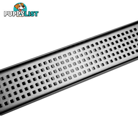 Square Stainless Steel Shower Grate Drain Floor Bathroom 1000mm