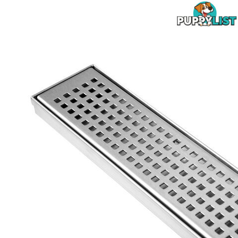 Square Stainless Steel Shower Grate Drain Floor Bathroom 1000mm