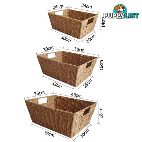 3 Peice Storage Basket Set