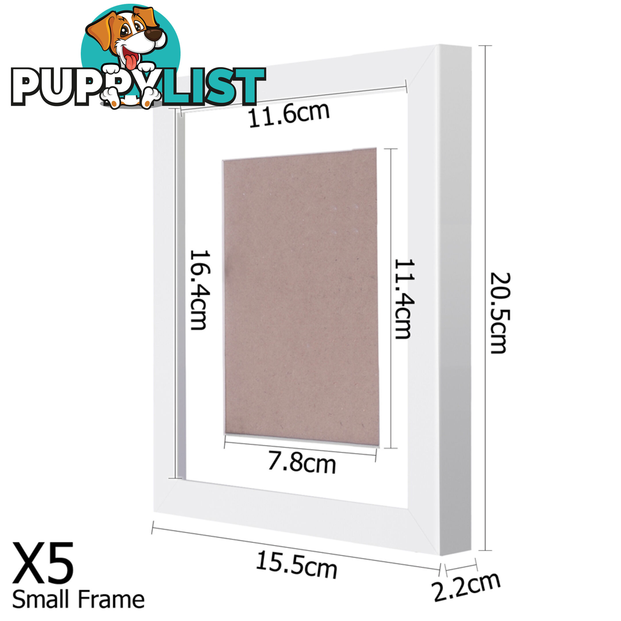 11 pcs Photo Frames Set Wall White