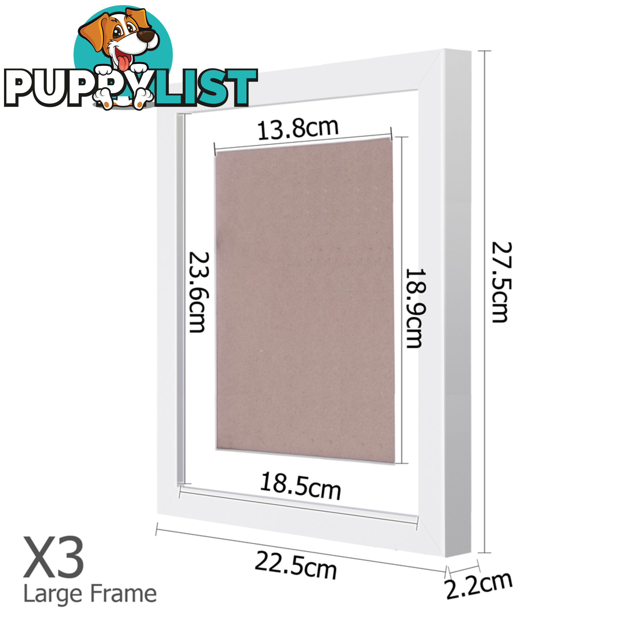 11 pcs Photo Frames Set Wall White