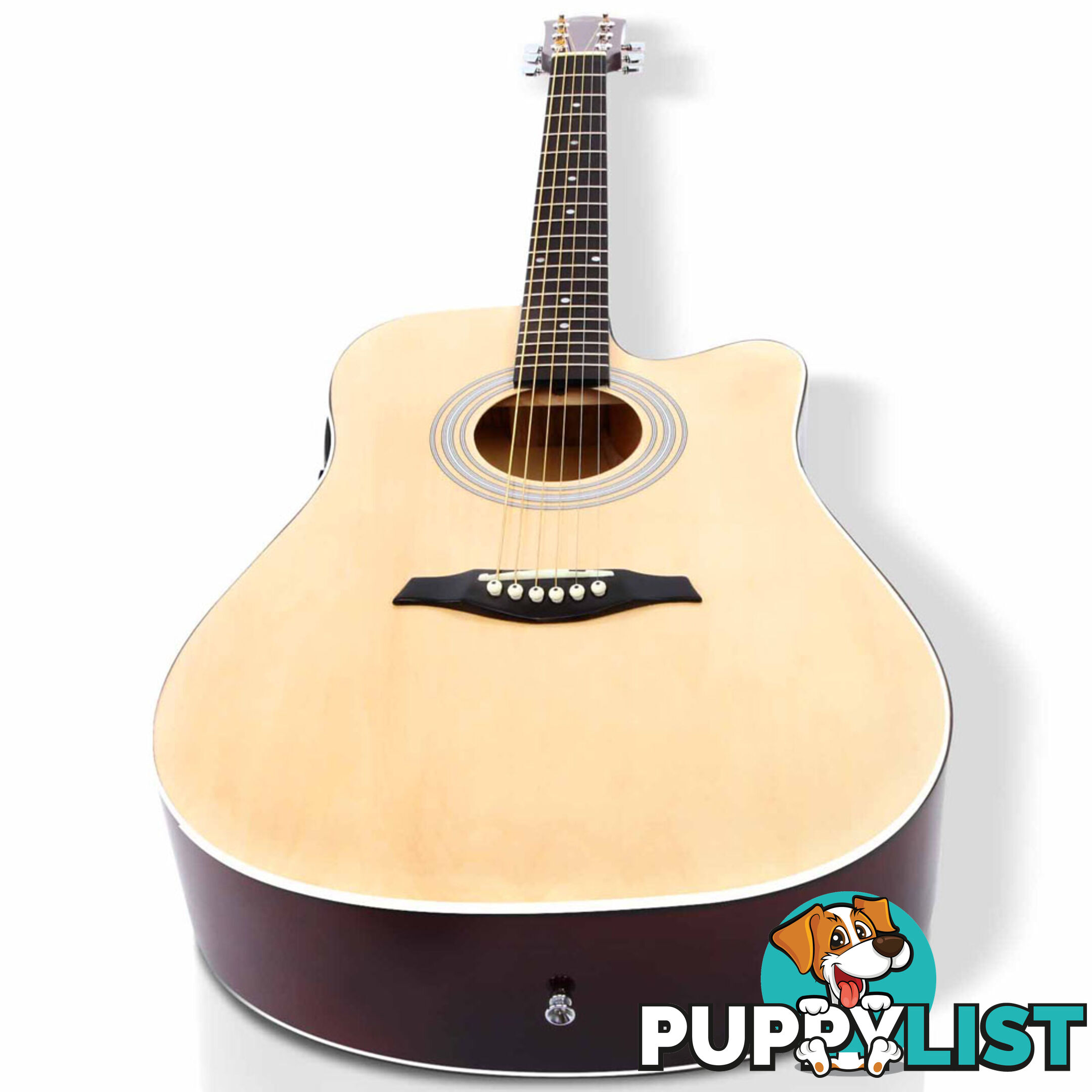 41" 5- Band EQ Electric Acoustic Guitar Full Size Natural