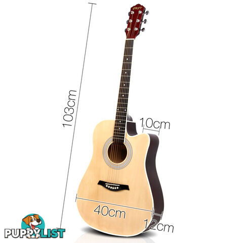 41" 5- Band EQ Electric Acoustic Guitar Full Size Natural