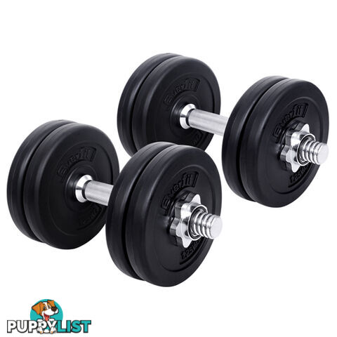 15kg Fitness Gym Exercise Dumbbell Set