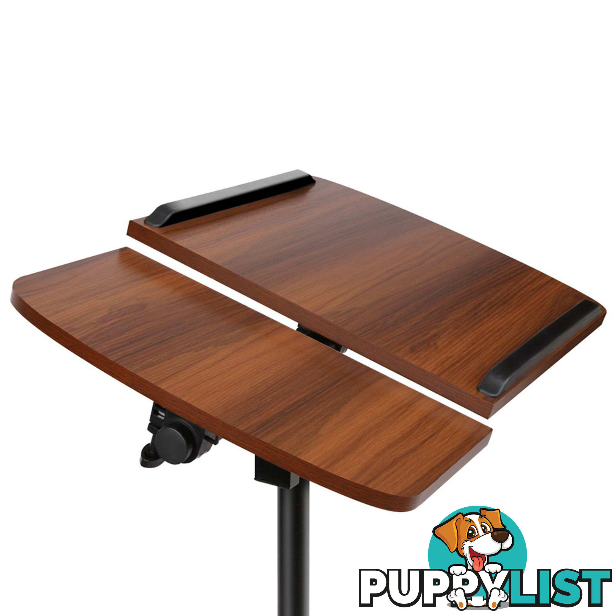 Mobile Adjustable Laptop Desk - Walnut