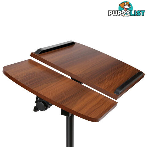 Mobile Adjustable Laptop Desk - Walnut