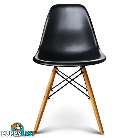 Set of 2 Dining Chair Black