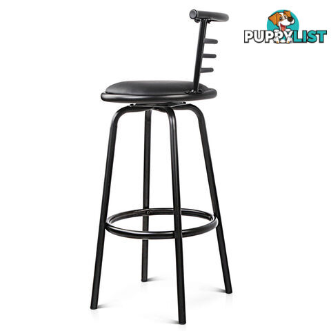 Set of 2 360ëSwivel Bar Stool - Black