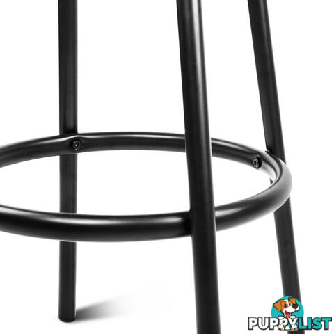 Set of 2 360ëSwivel Bar Stool - Black