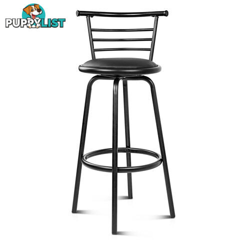 Set of 2 360ëSwivel Bar Stool - Black