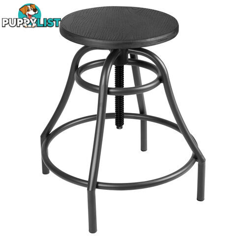 Vintage Retro Industrial Steel Bar Stool Swivel Chair