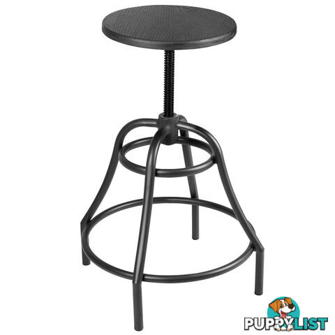 Vintage Retro Industrial Steel Bar Stool Swivel Chair