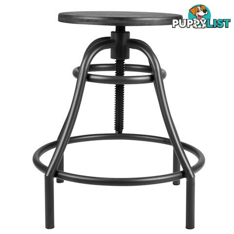 Vintage Retro Industrial Steel Bar Stool Swivel Chair