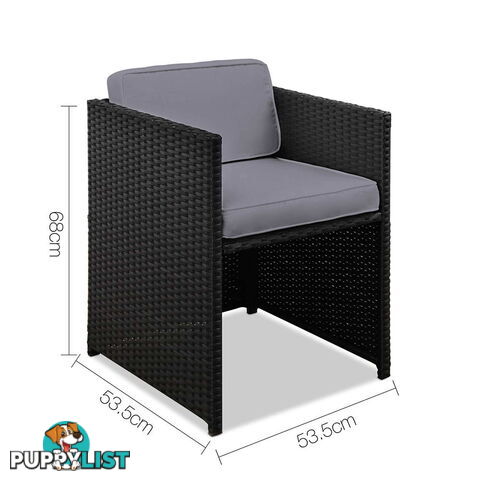 Rio Dining 5 Seater Set _ÑÐ Black & Grey