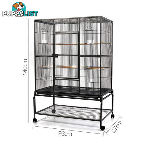 Pet Bird Cage Black Large - 140CM