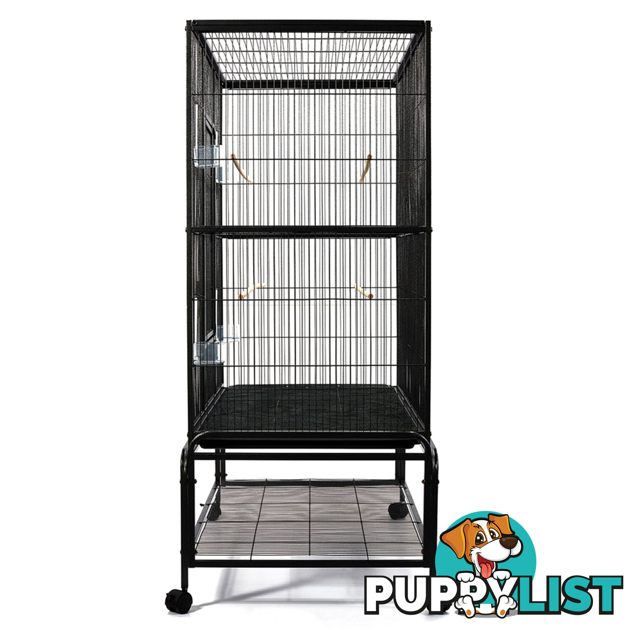 Pet Bird Cage Black Large - 140CM