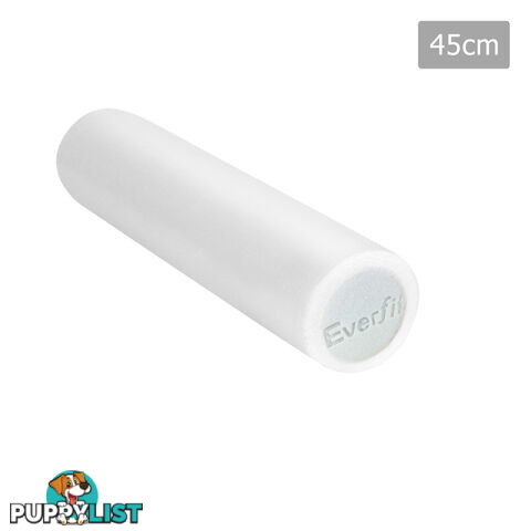 Yoga Gym Pilates EPE Stick Foam Roller White 45 x 15cm