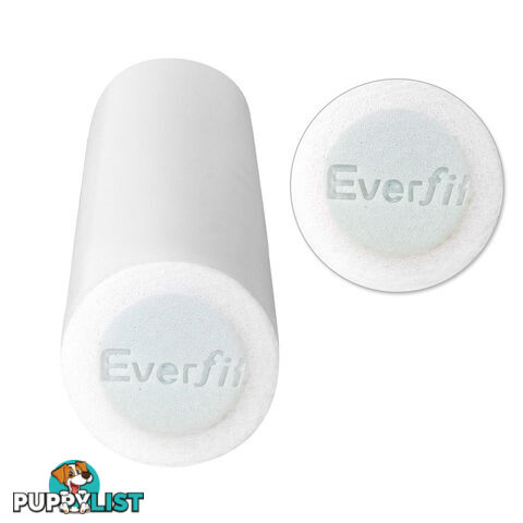 Yoga Gym Pilates EPE Stick Foam Roller White 45 x 15cm