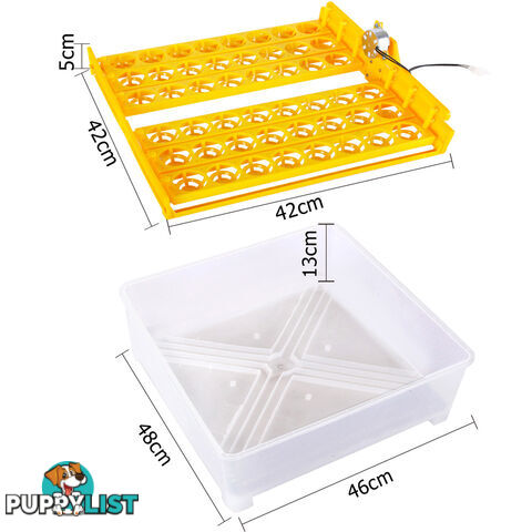 Automatic 96 Egg Incubator Yellow